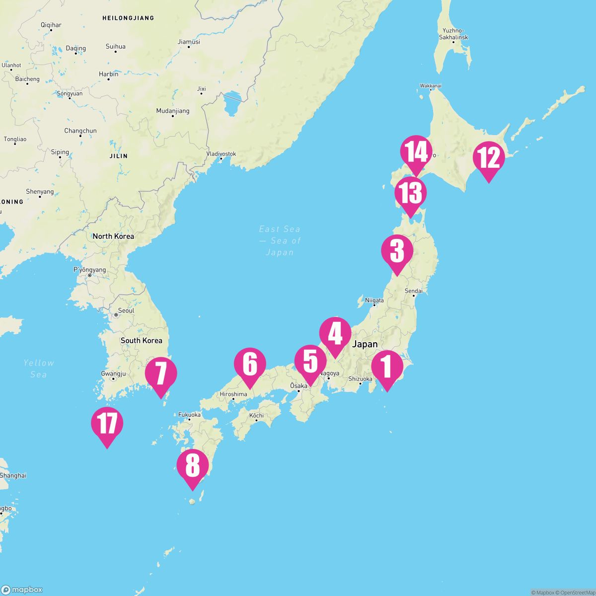 19 Night Sea Of Japan & Hokkaido (Yokohama Roundtrip)
