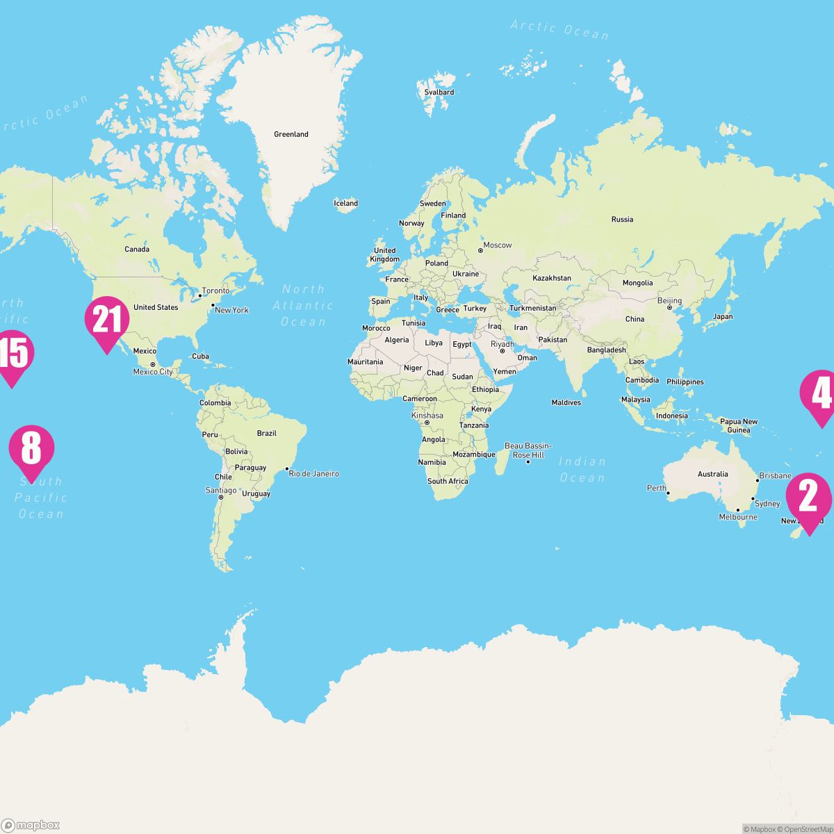 21 Night Tahiti Hawaii & South Pacific Crossing (Auckland To Los Angeles)