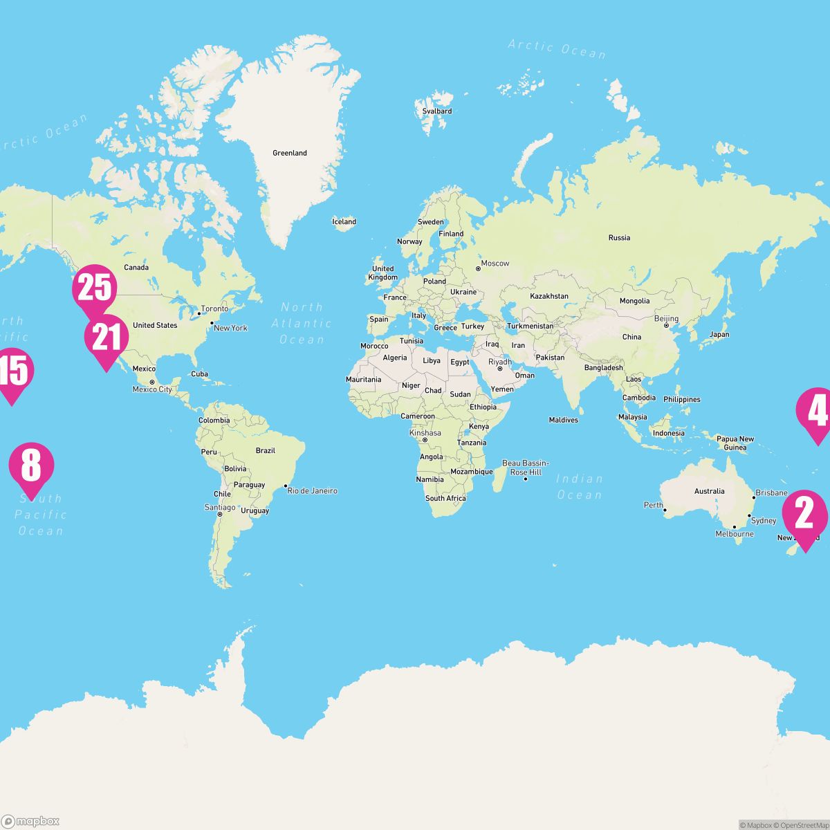 25 Night Tahiti Hawaii & South Pacific Crossing (Auckland To Vancouver)