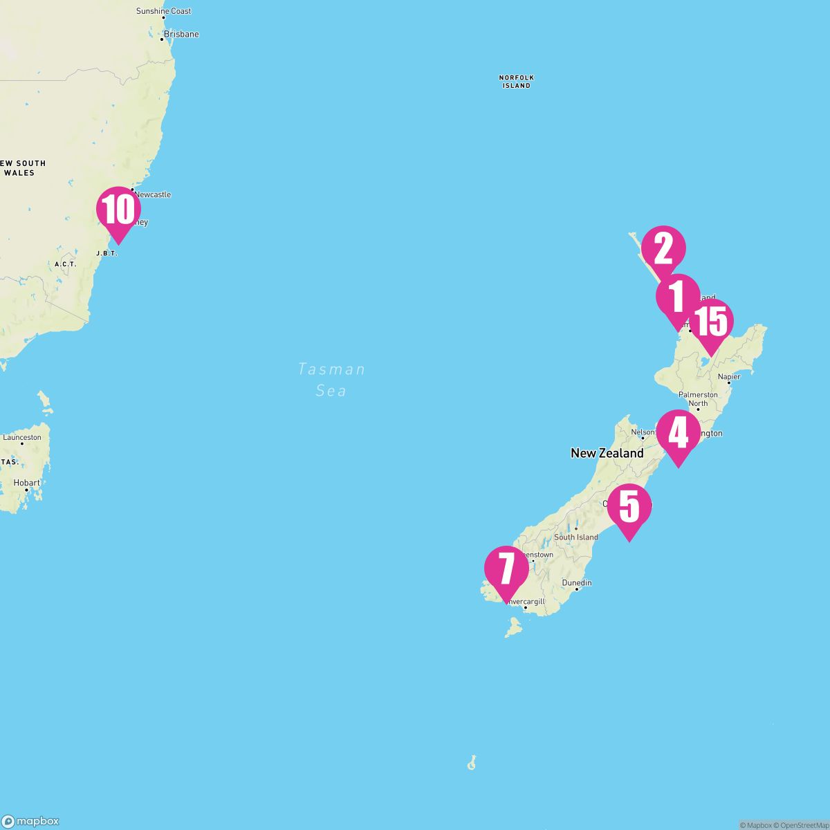 15 Night New Zealand (Auckland Roundtrip)