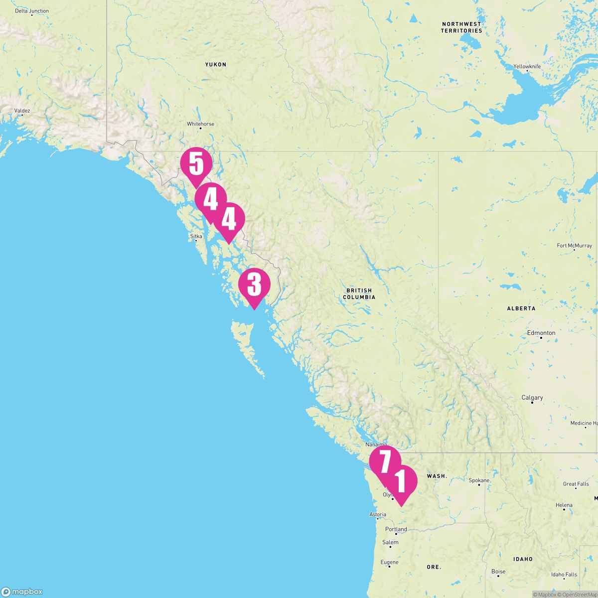 7 Night Alaska Inside Passage (Seattle Roundtrip)