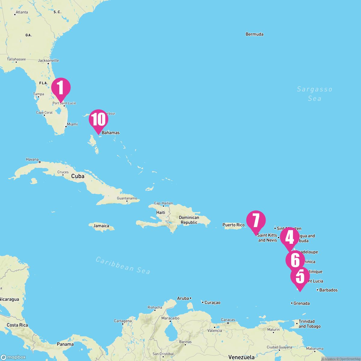 10 Night Southern Caribbean (Port Canaveral Roundtrip)