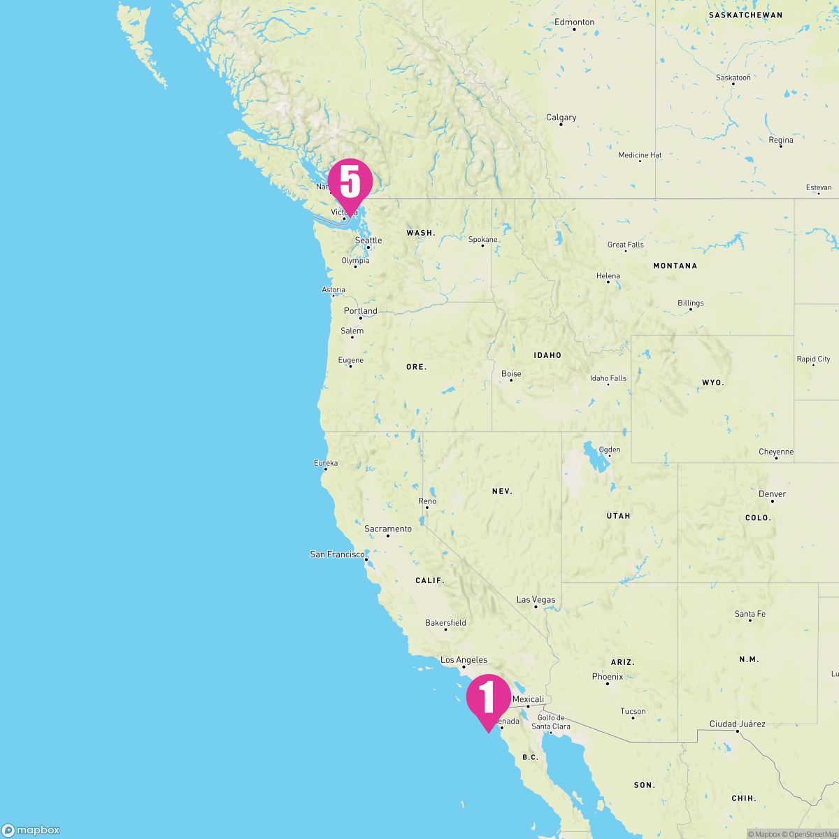 4 Night Pacific Coast (San Diego To Vancouver)