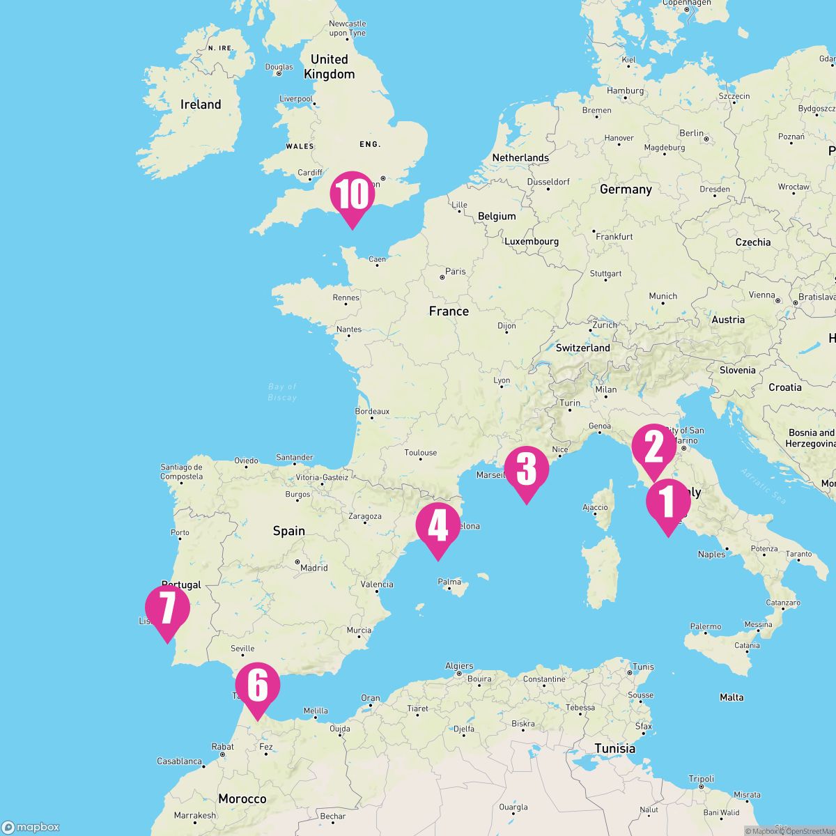 9 Night European Explorer (Rome To Southampton)
