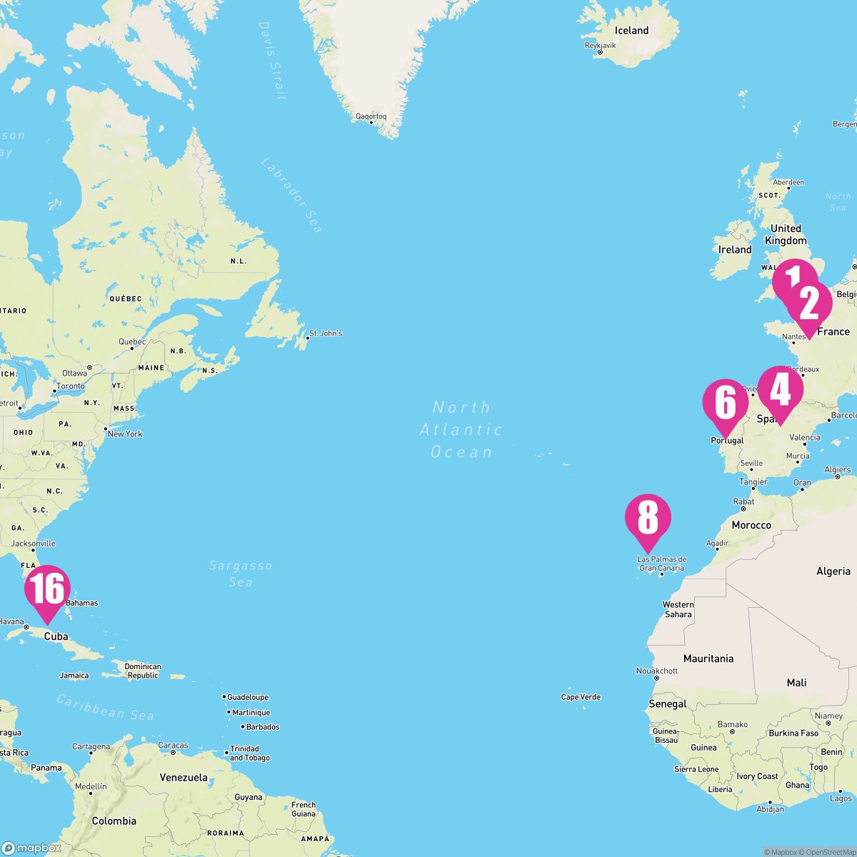 15 Night Spain Portugal & France Passage (Southampton To Ft. Lauderdale)