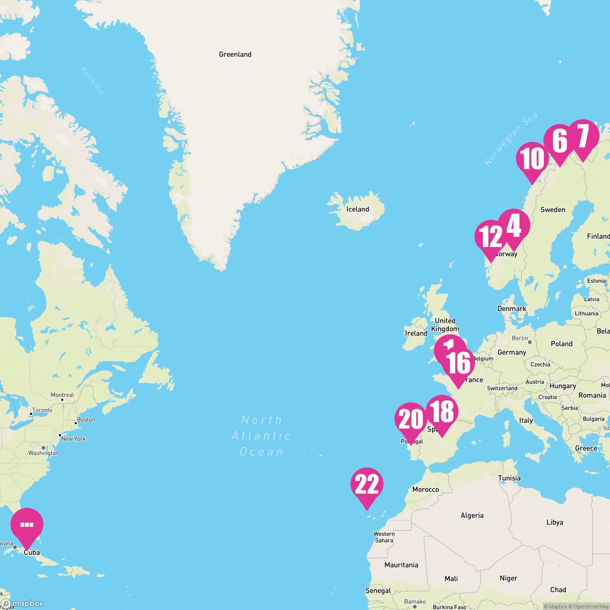 29 Night Northern Lights Grand Adventure (Southampton To Ft. Lauderdale)