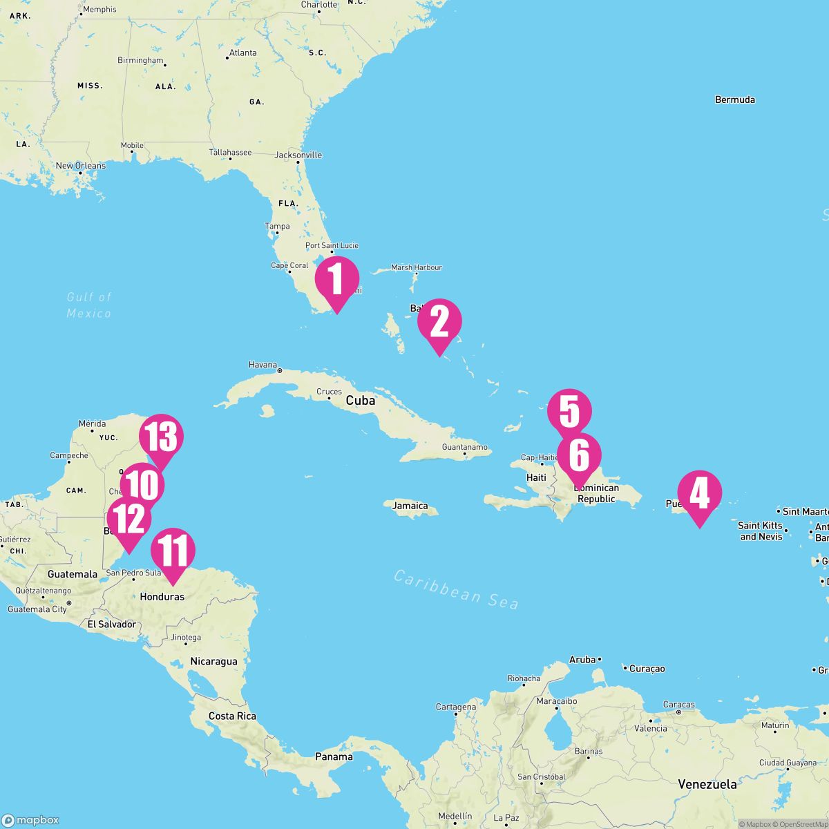 14 Night Caribbean East/West Adventurer (Ft. Lauderdale Roundtrip)