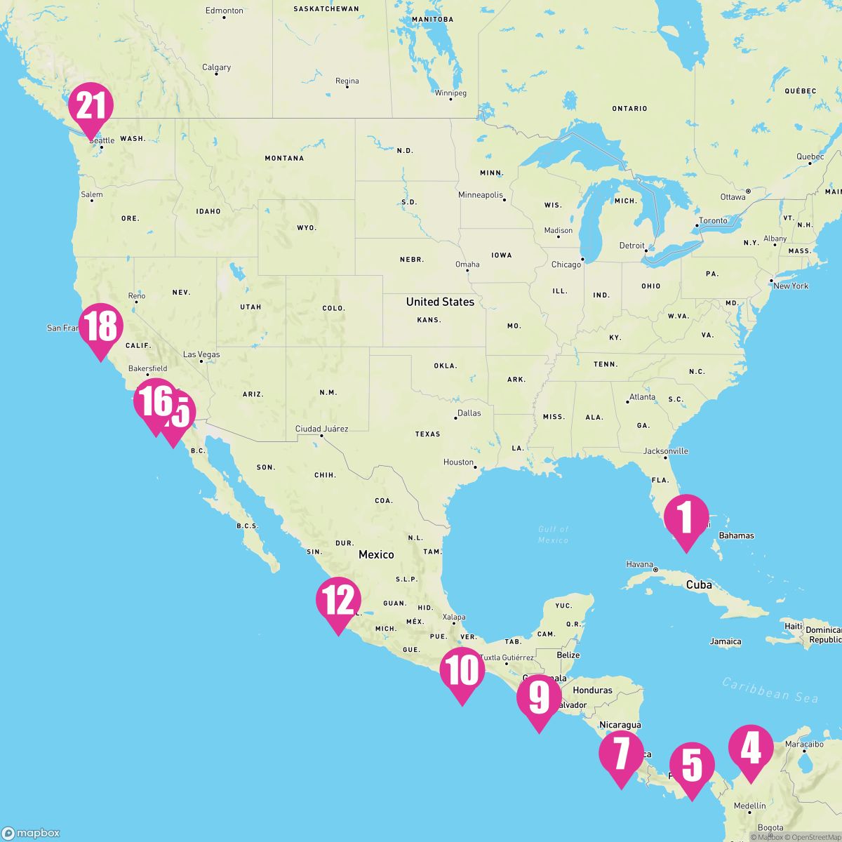 20 Night Panama Canal (Ft. Lauderdale To Vancouver)