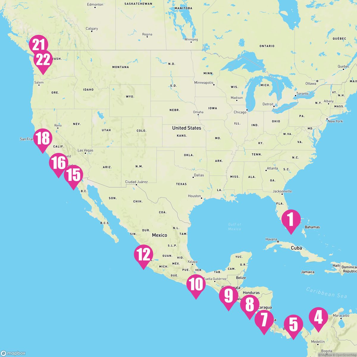 21 Night Panama Canal - Westbound (Ft. Lauderdale To Seattle)
