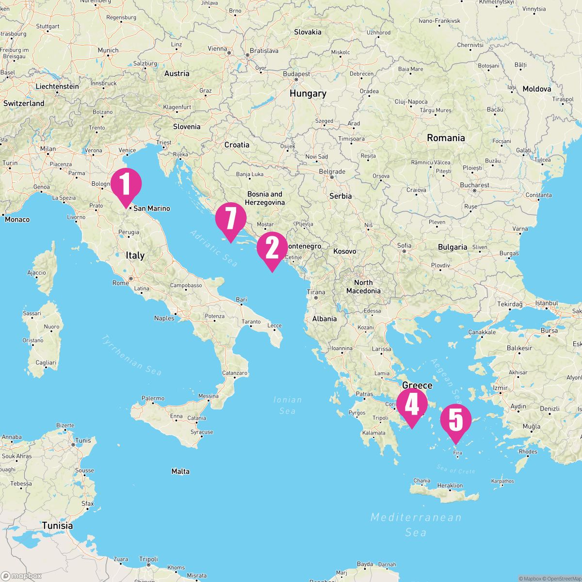 7 Night Greece & Croatia (Ravenna Roundtrip)