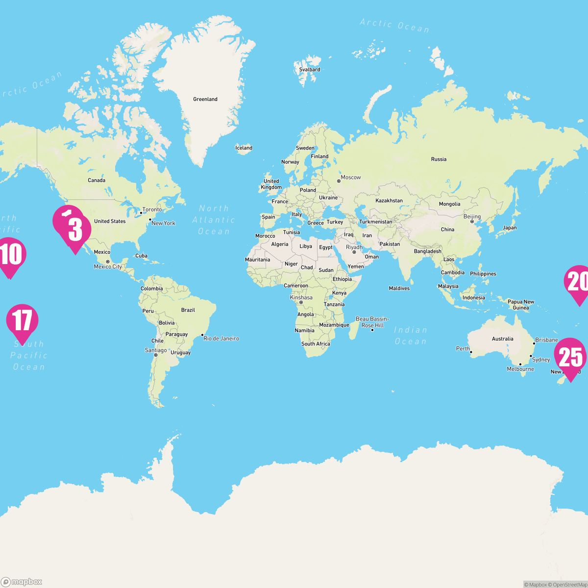 23 Night Hawaii Tahiti & South Pacific Crossing (San Francisco To Auckland)