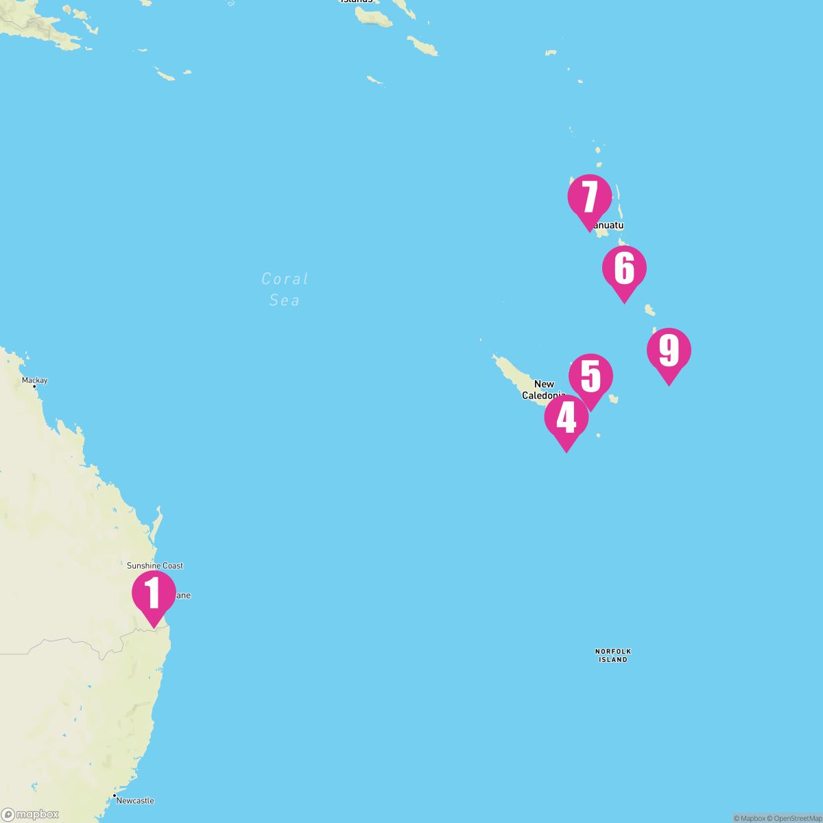 11 Night New Caledonia & Vanuatu (Brisbane Roundtrip)