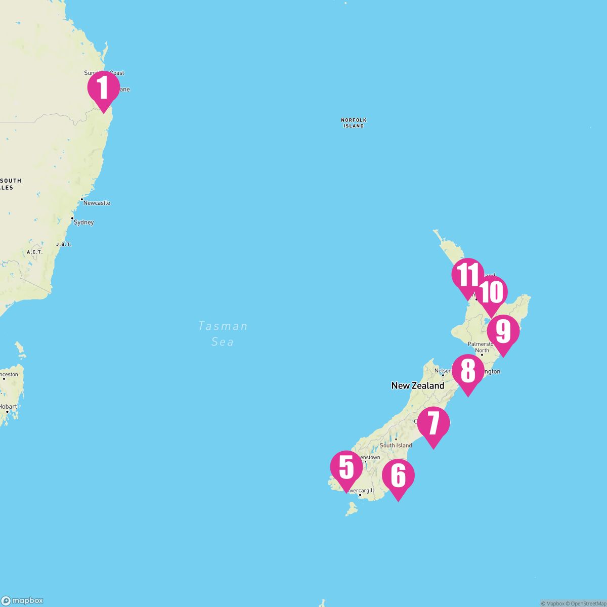 14 Night New Zealand (Brisbane Roundtrip)