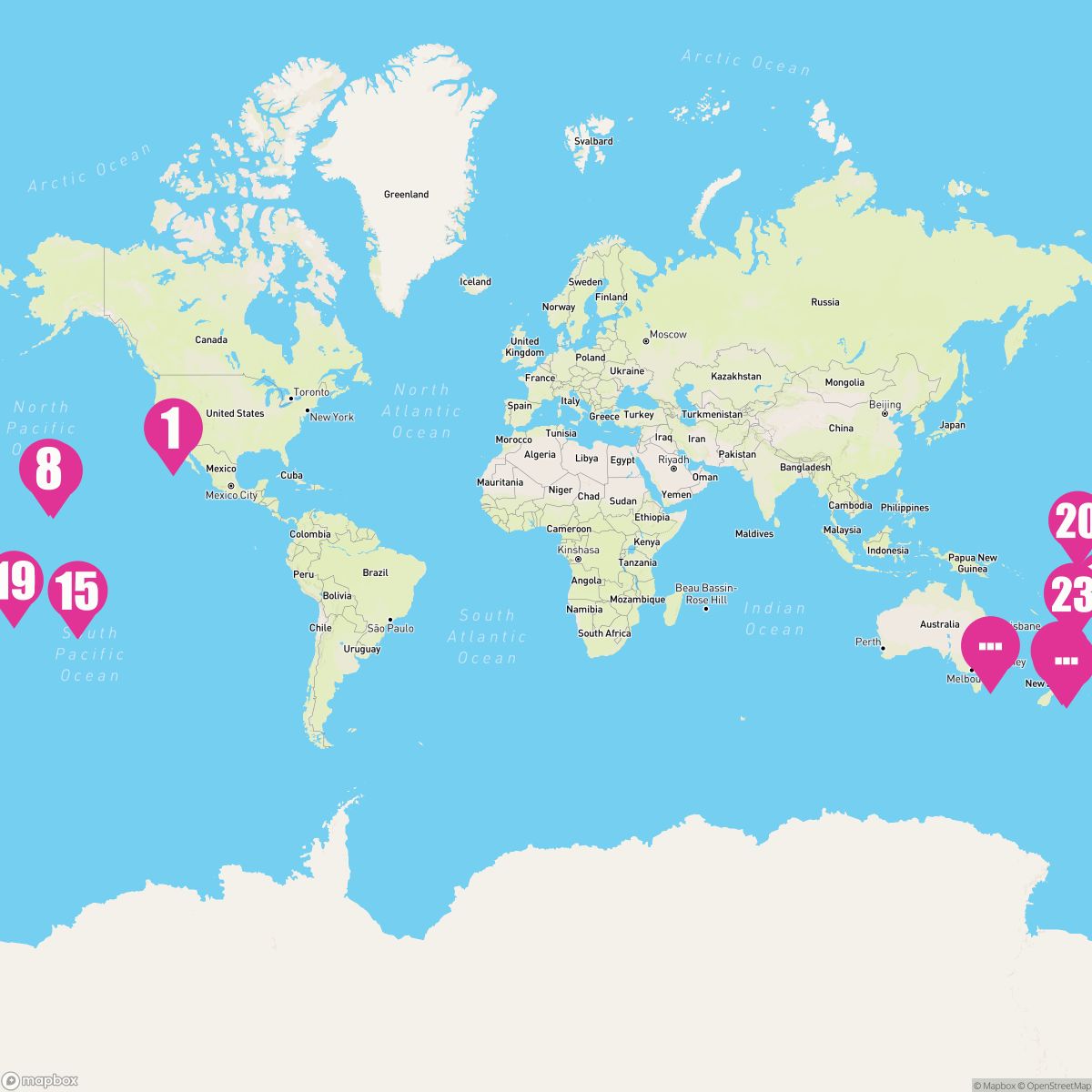 30 Night Tahiti Hawaii & South Pacific Crossing (Los Angeles To Sydney)