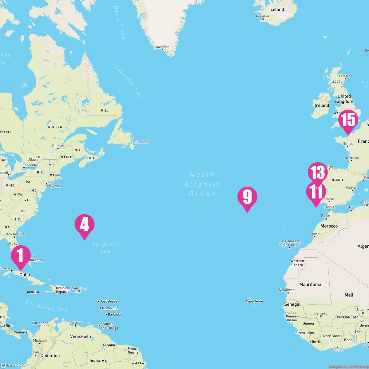 14 Night Spain & Portugal Transatlantic (Miami To Southampton)