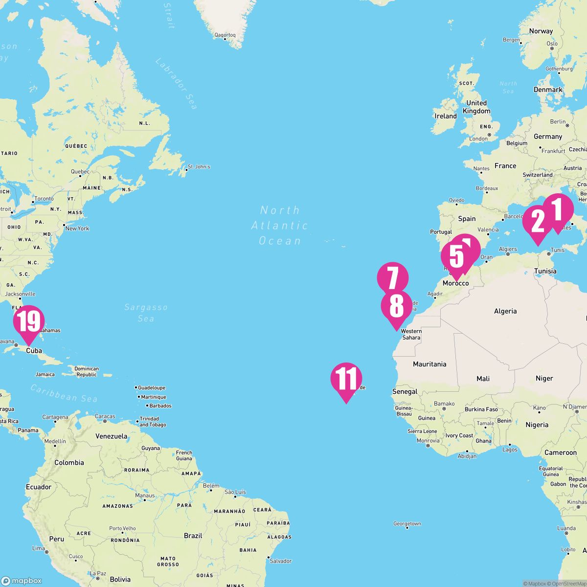 18 Night Moroccan Passage (Rome To Ft. Lauderdale)