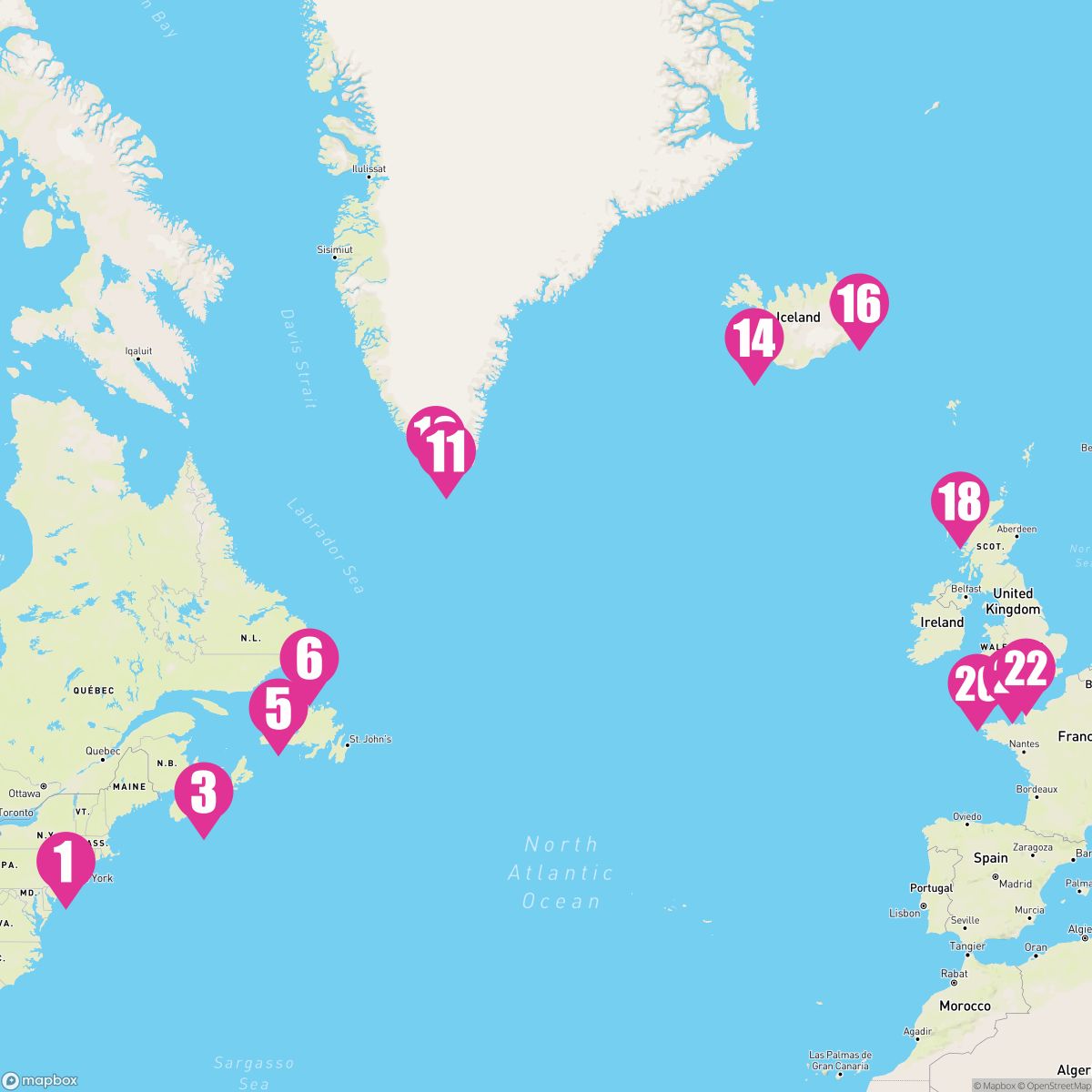 21 Night Fire Ice & Greenland Explorer (New York To Southampton)