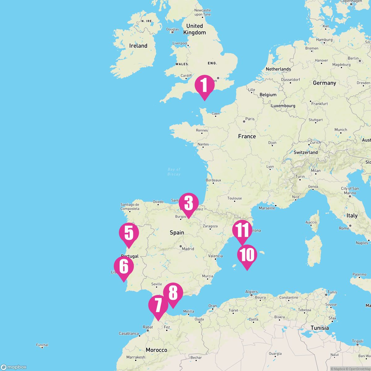 10 Night European Explorer (Southampton To Barcelona)