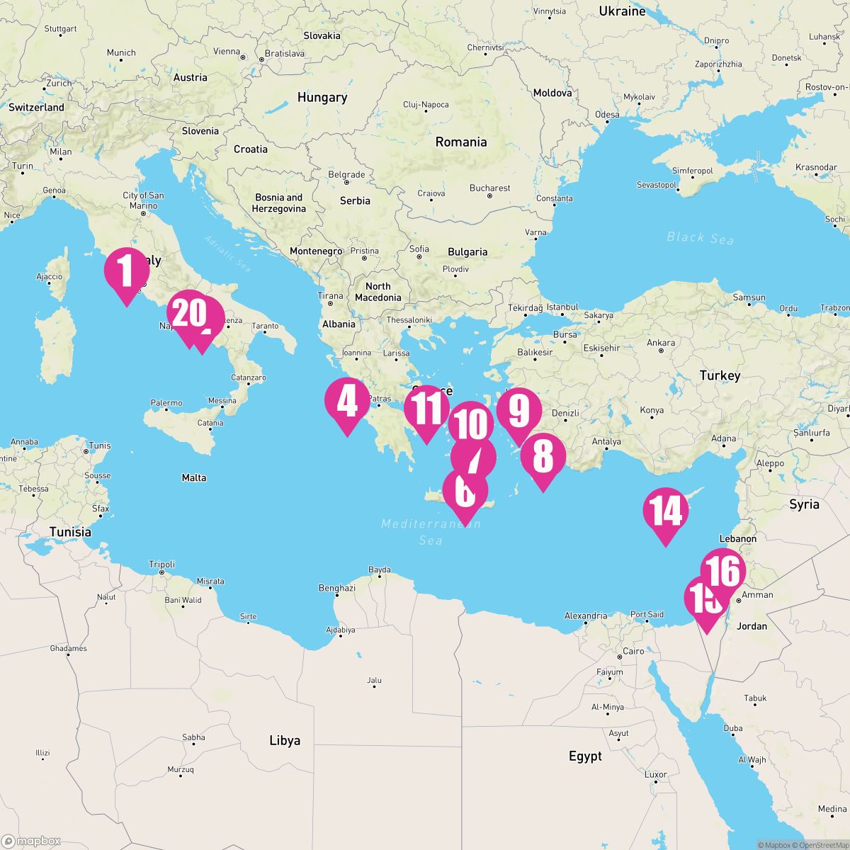 20 Night Grand Mediterranean Explorer (Rome Roundtrip)