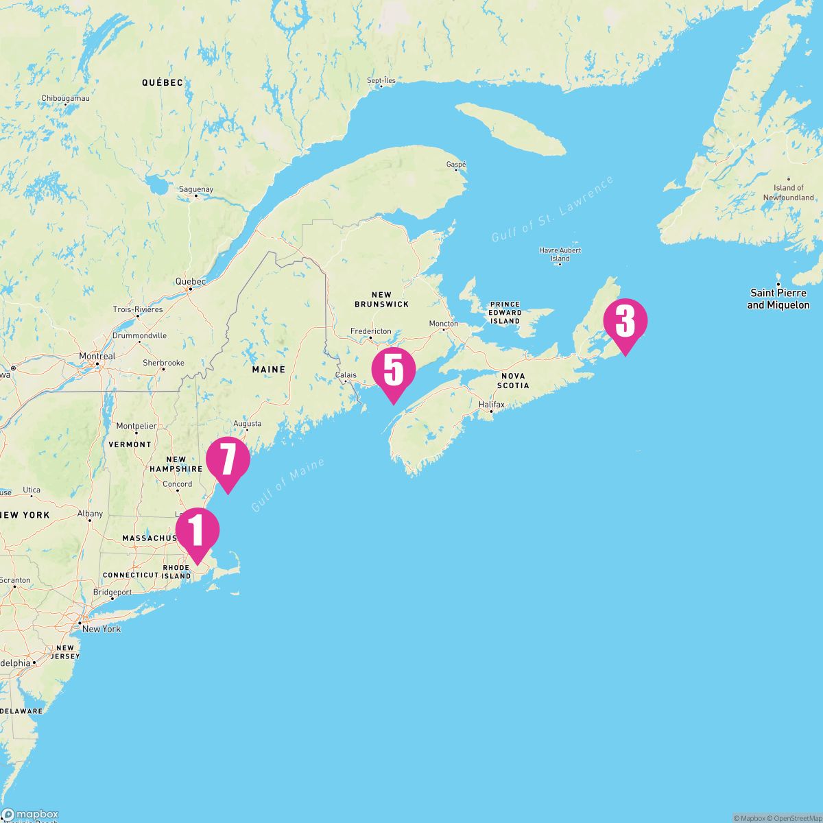 7 Night Canada (Boston Roundtrip)