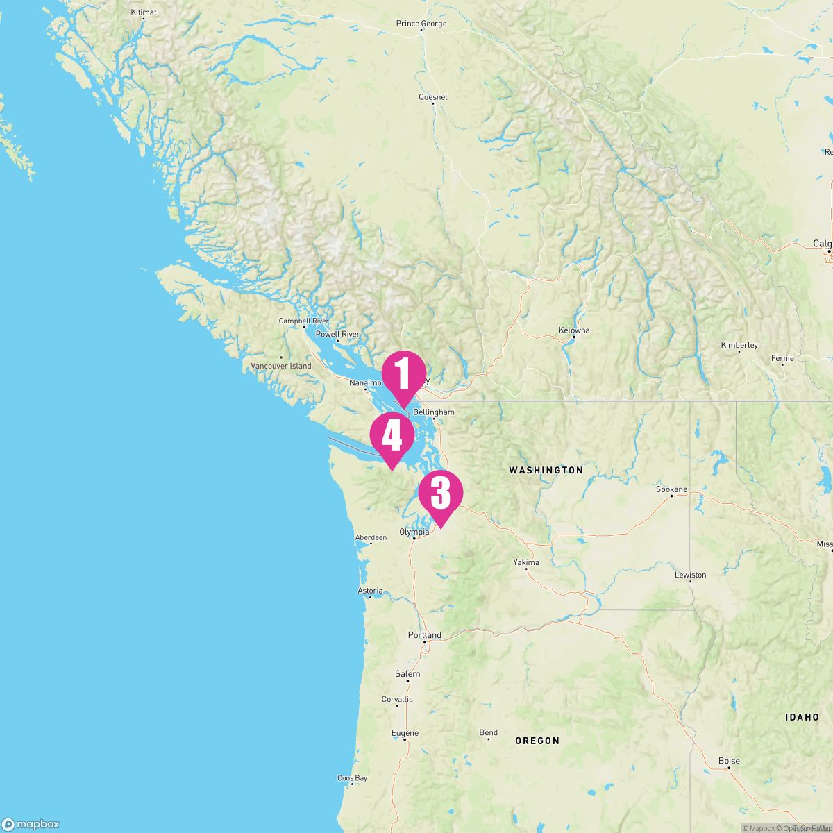 4 Night Pacific Northwest (Vancouver Roundtrip)