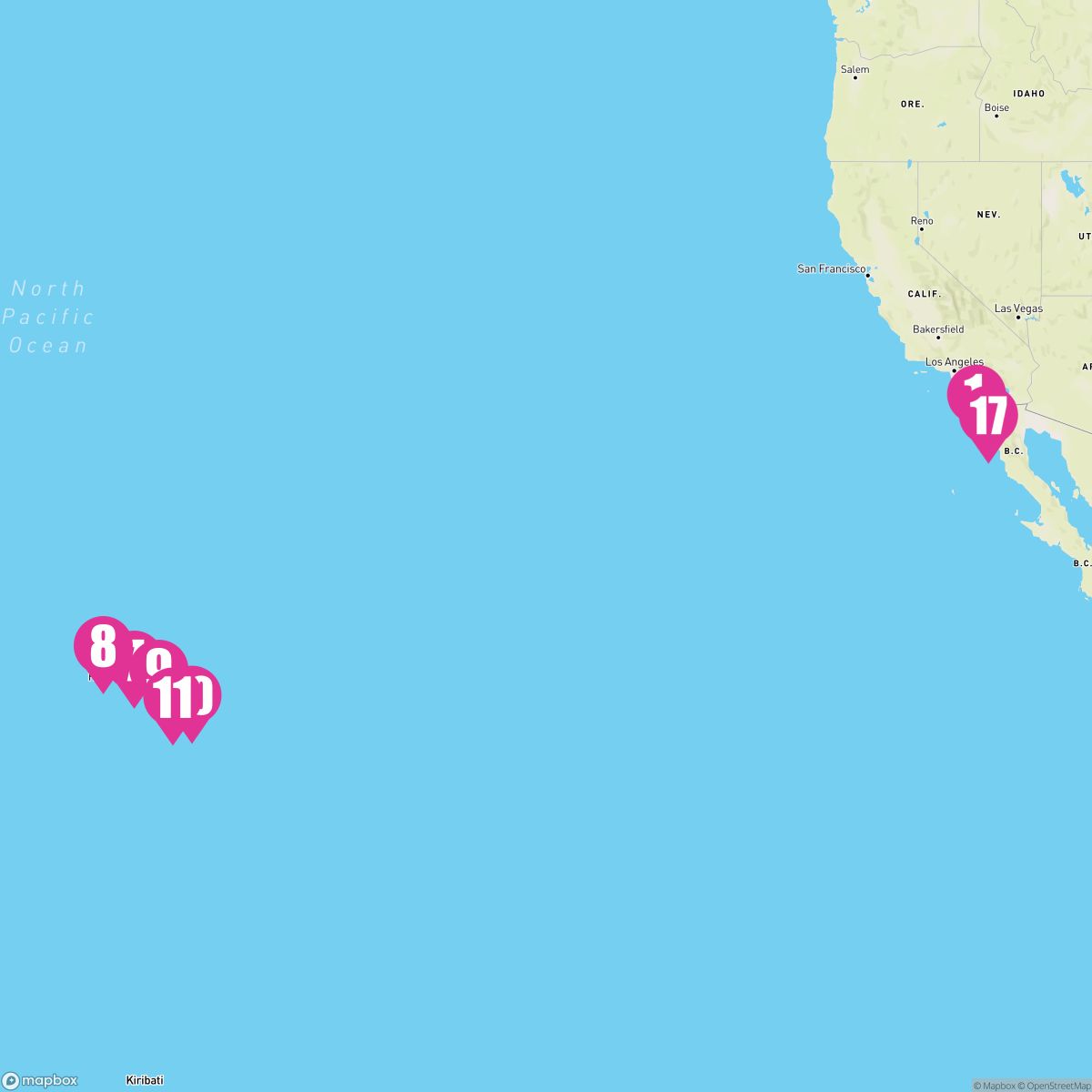 17 Night Circle Hawaii (San Diego Roundtrip)