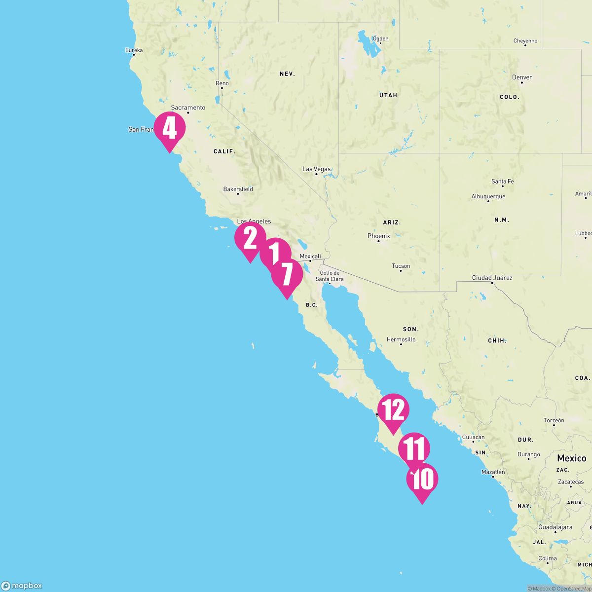 14 Night Mexican Riviera & Classic California Coast (San Diego Roundtrip)