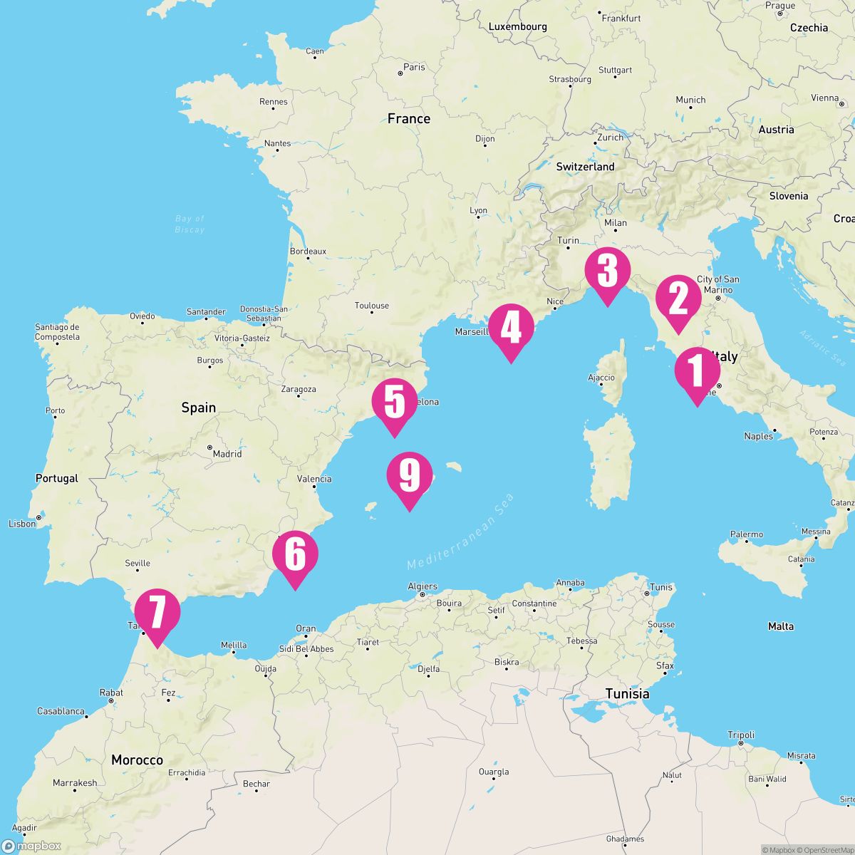 10 Night Grand Western Mediterranean (Rome Roundtrip)