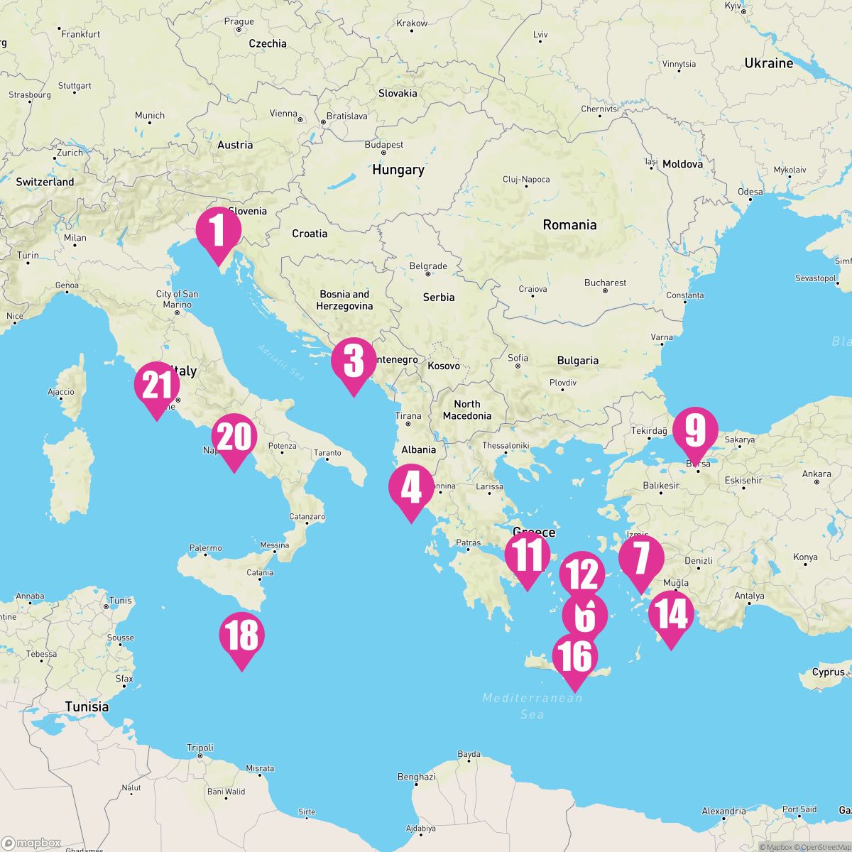 20 Night Adriatic & Aegean Explorer (Trieste To Rome)