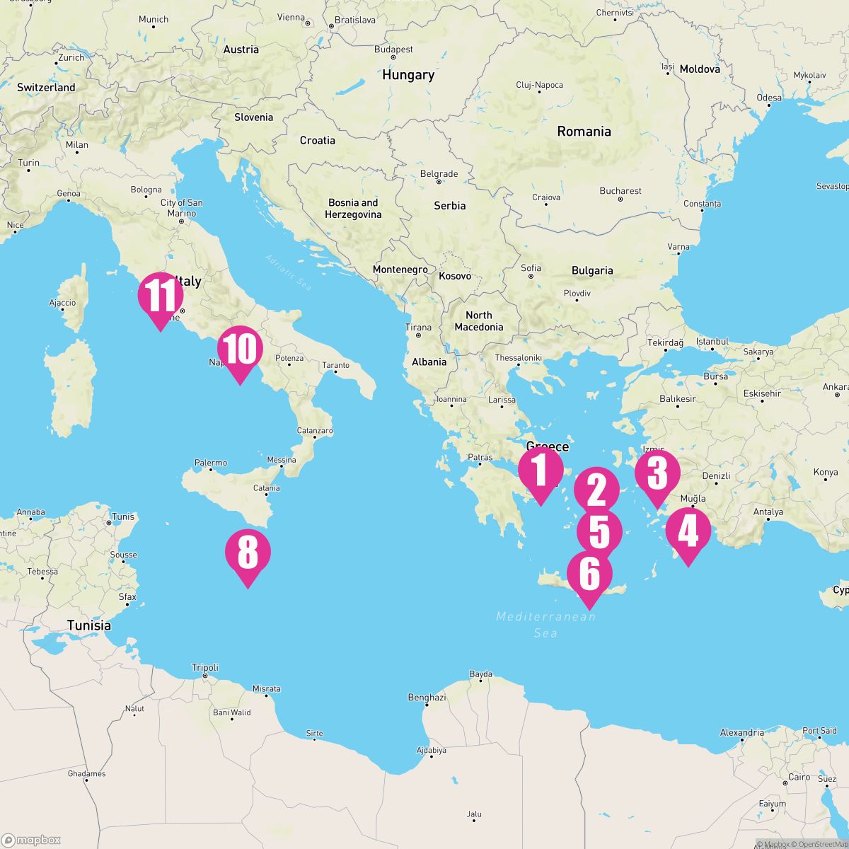 10 Night Italy Greece & Turkey (Athens To Rome)