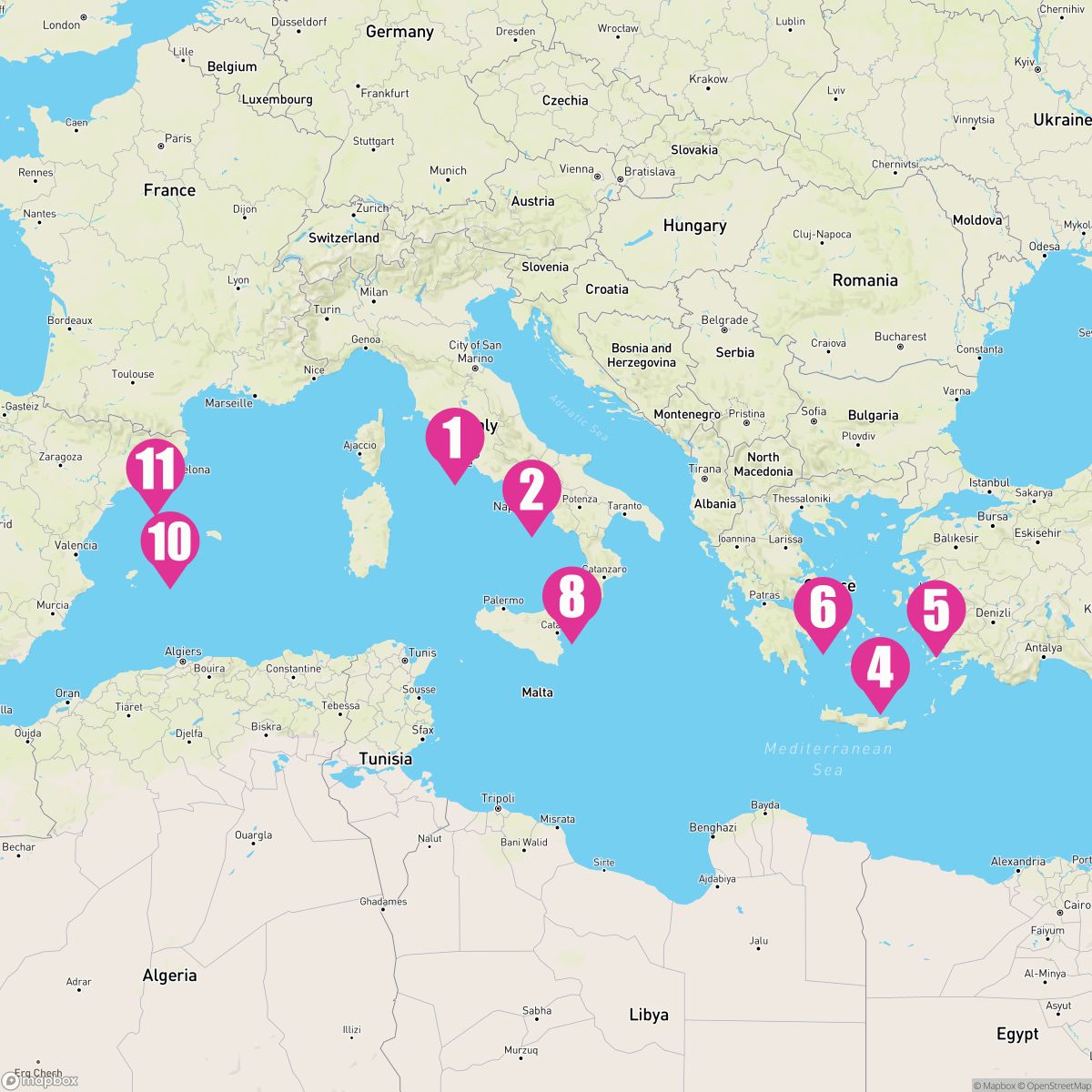 10 Night Grand Mediterranean (Rome To Barcelona)