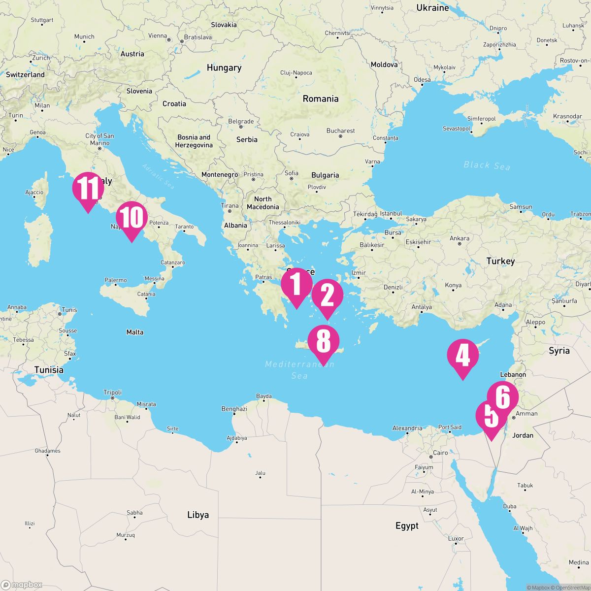 10 Night Mediterranean & Israel (Athens To Rome)