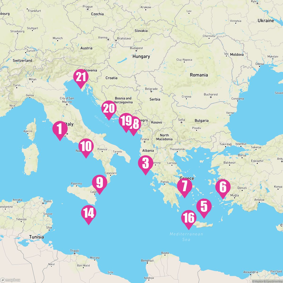 20 Night Grand Mediterranean Explorer (Rome To Trieste)