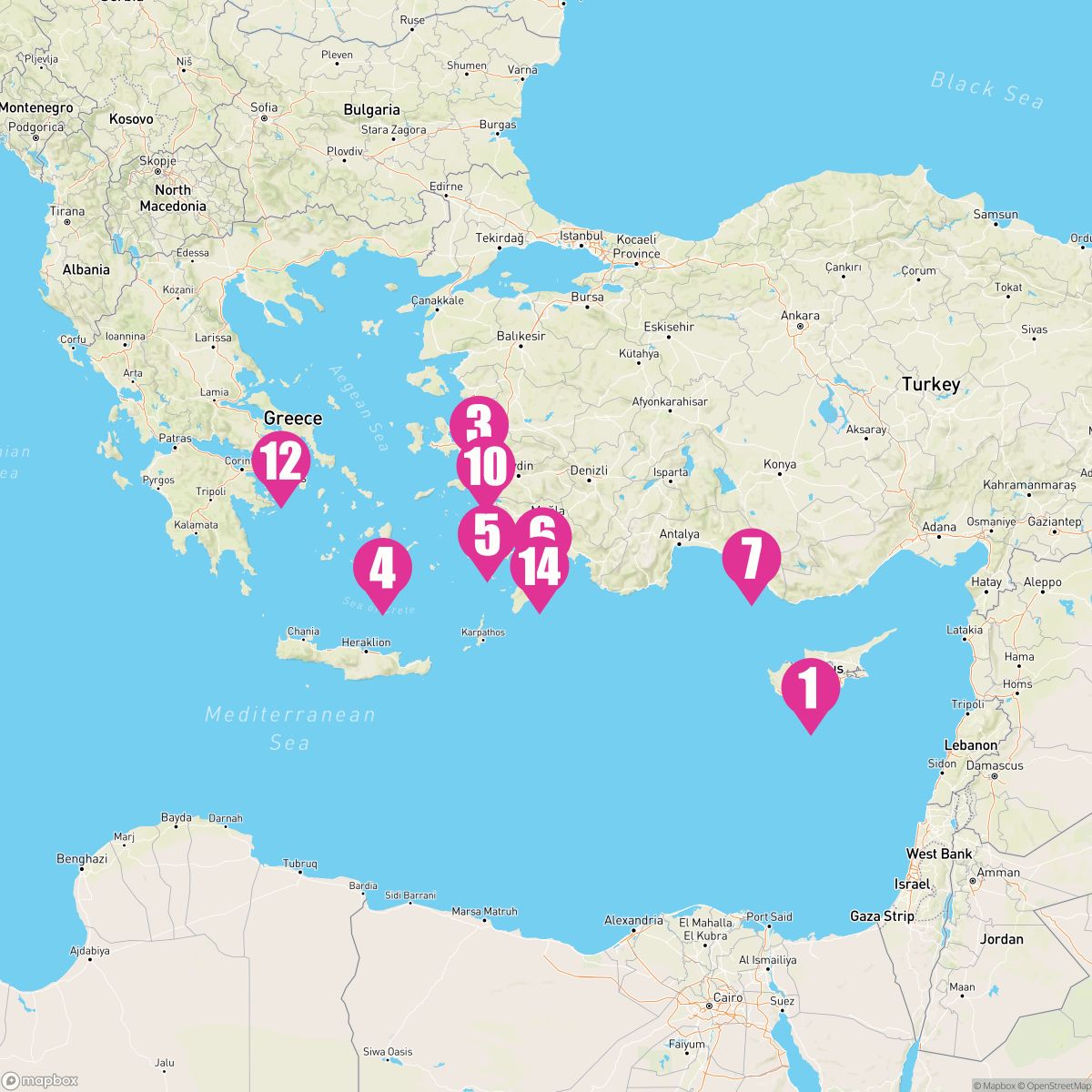 Aegean Delights followed by Aegean Gems
