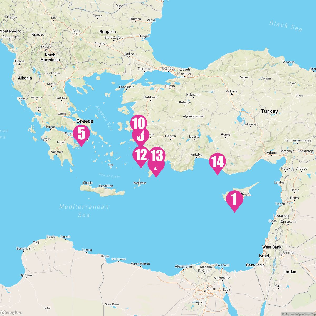 Aegean Delights followed by Aegean Gems