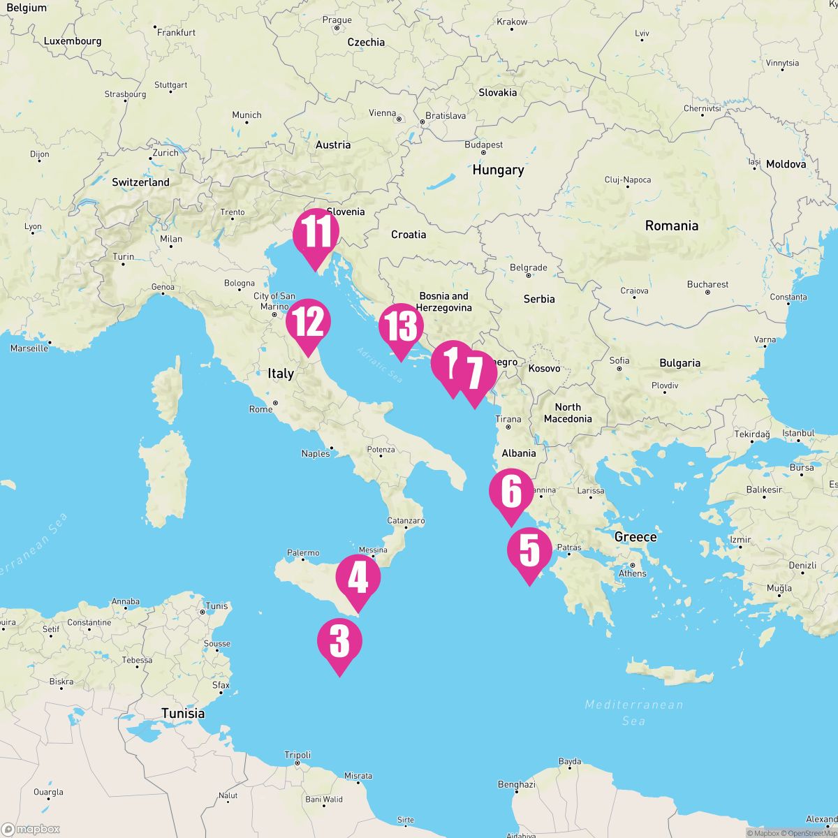 Sail Three Seas followed by Adriatic Delights