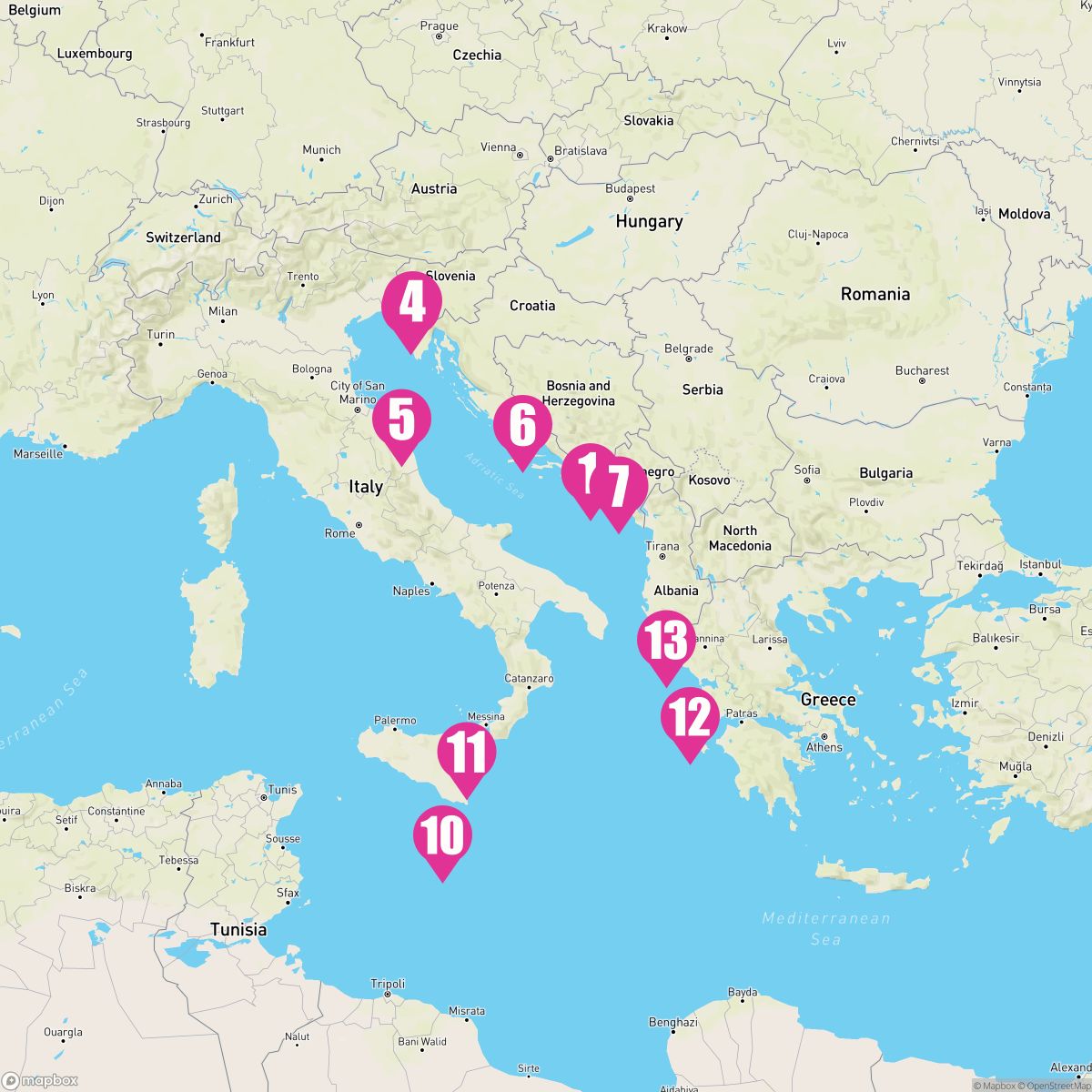Greek Mystique followed by Adriatic Delights
