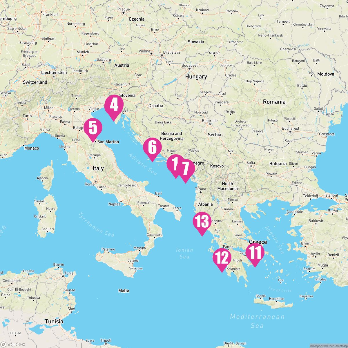 Greek Mystique followed by Adriatic Delights