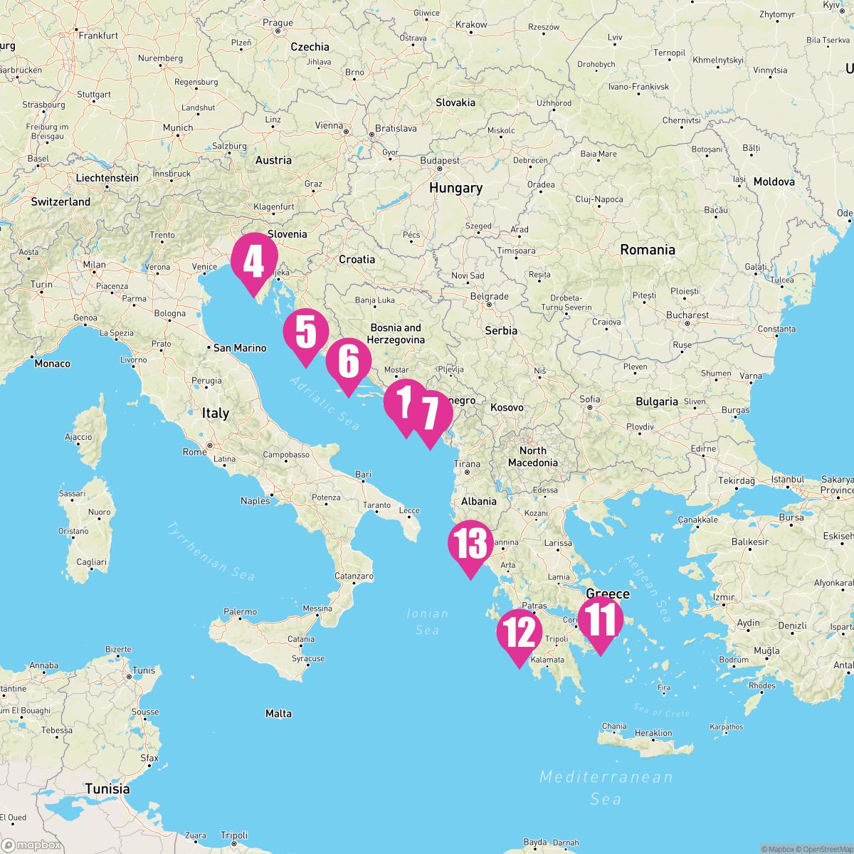 Sail Three Seas followed by Adriatic Delights