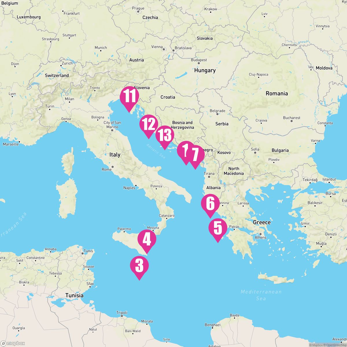 Sail Three Seas followed by Adriatic Delights