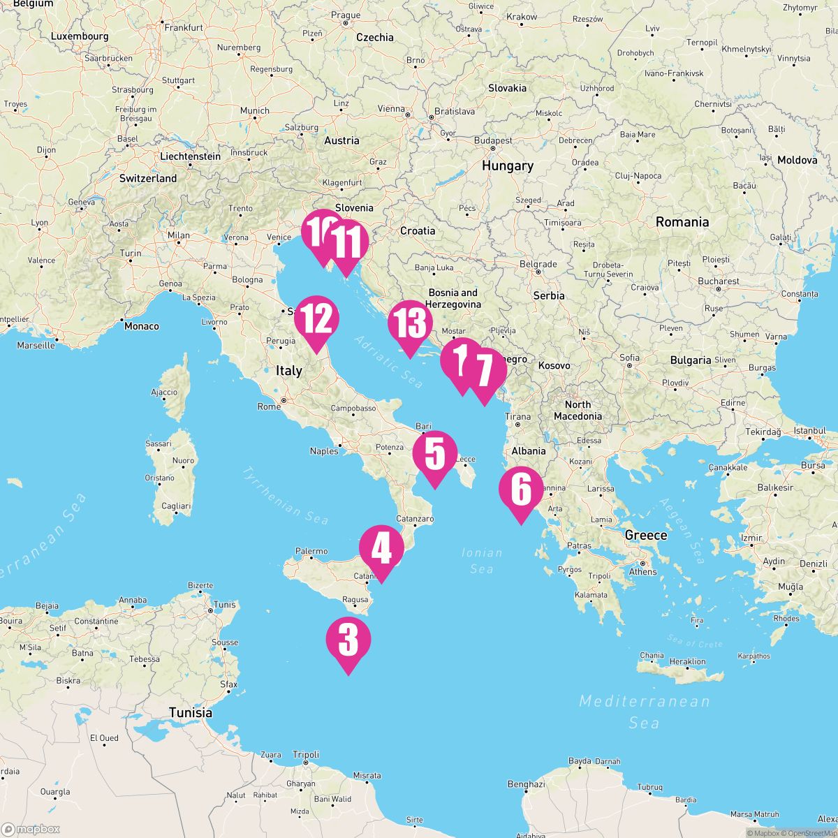 Sail Three Seas followed by Adriatic Delights