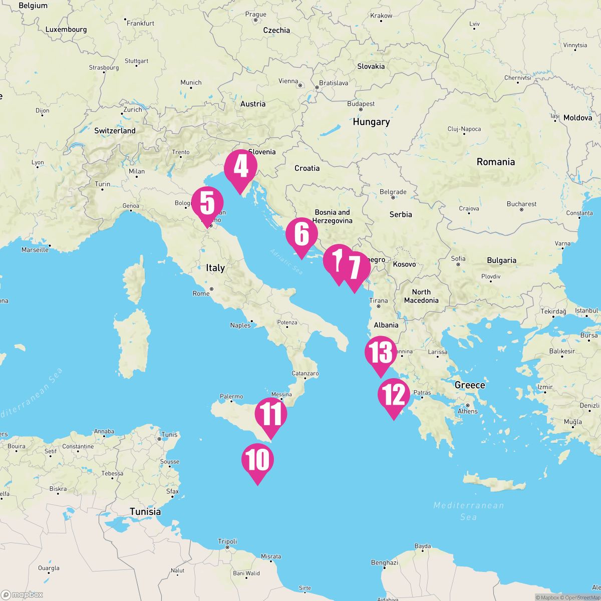 Greek Mystique followed by Adriatic Delights