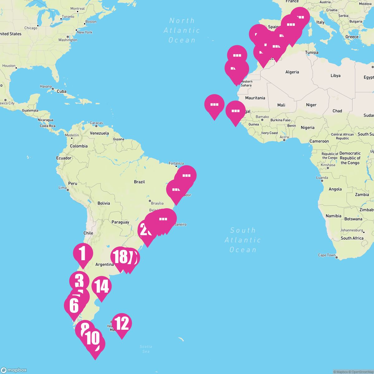 63 Night Patagonia To Iberia Mosiac (Santiago To Barcelona)