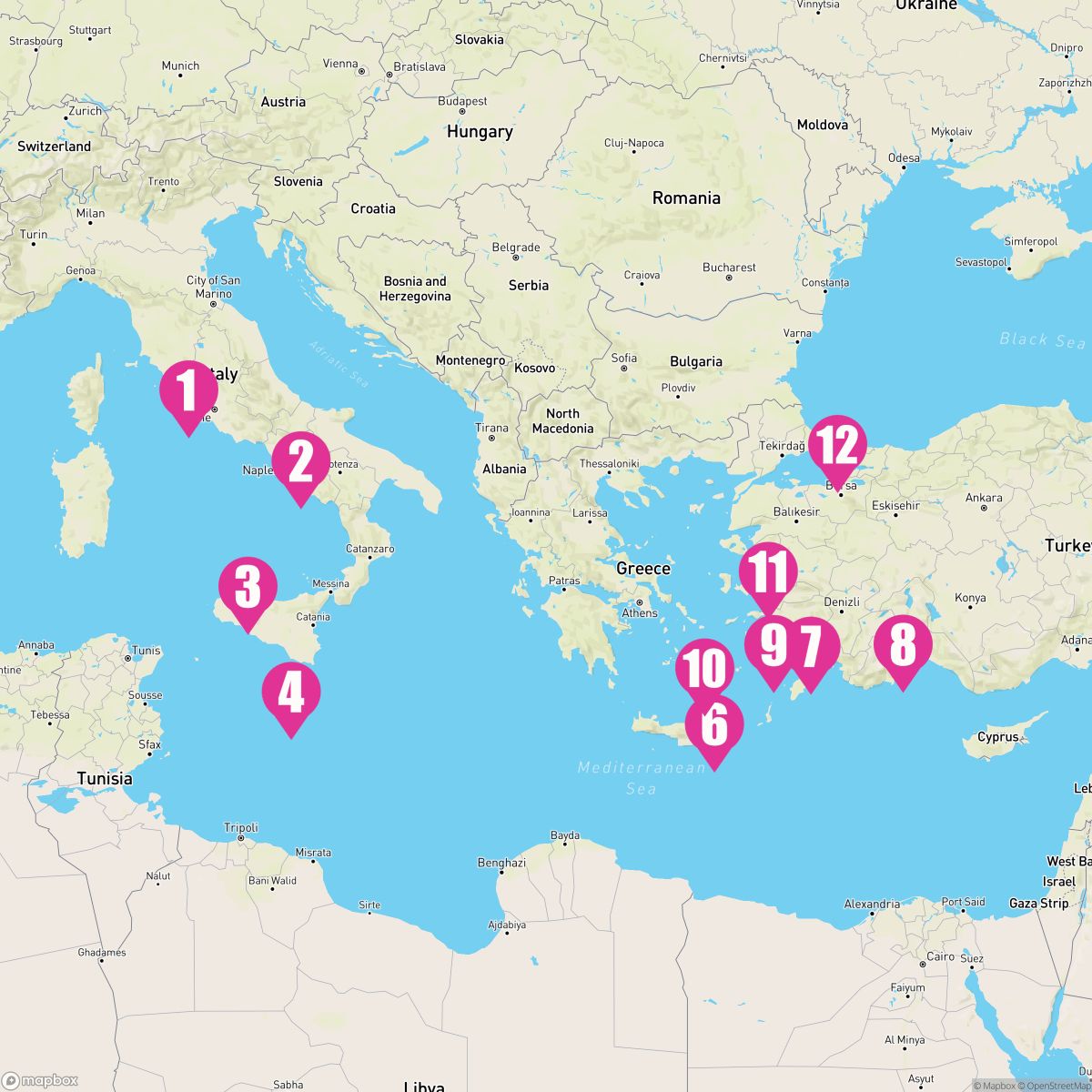 12 Night Italy & Ancient Isles (Rome To Istanbul)