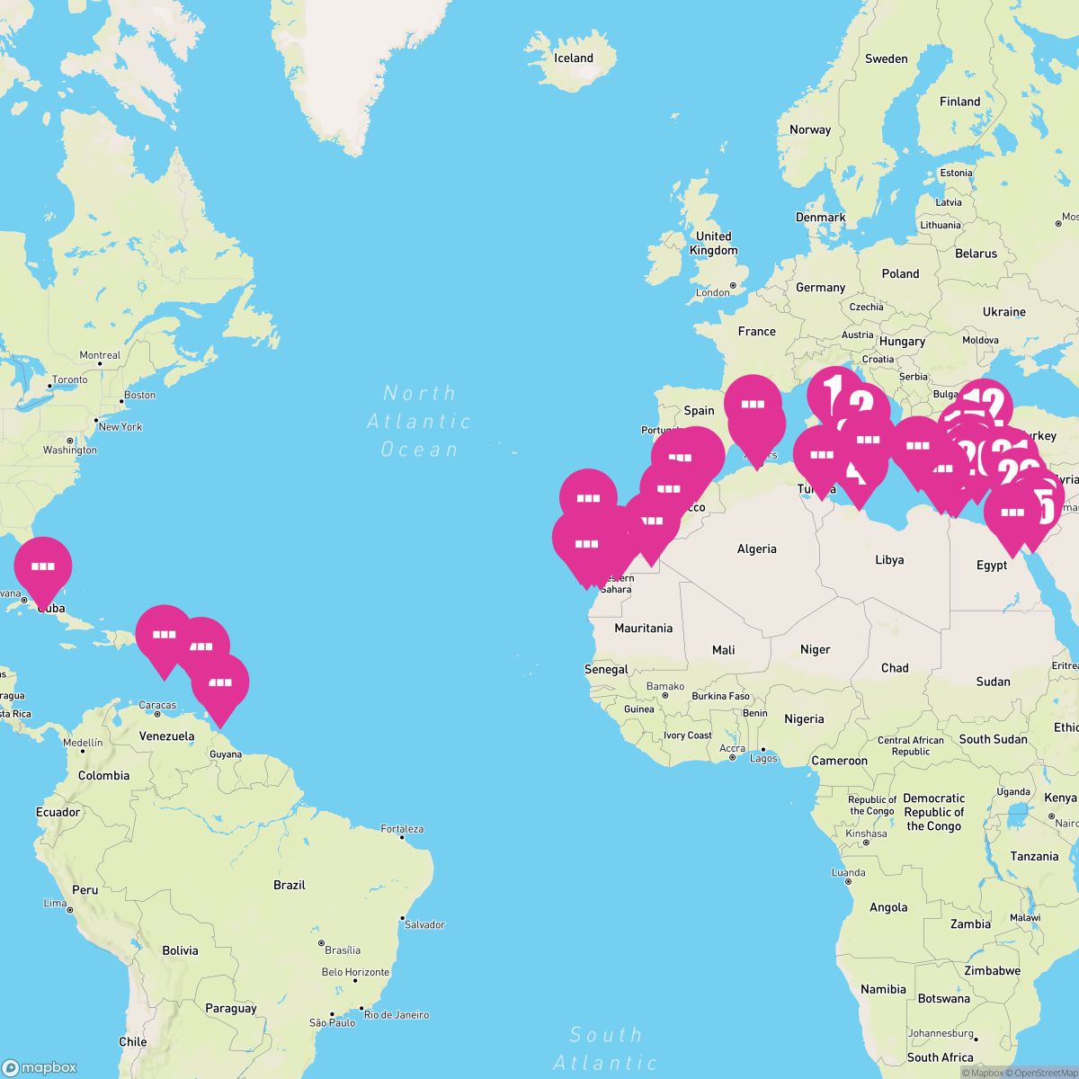 56 Night Antiquity To America (Rome To Miami)