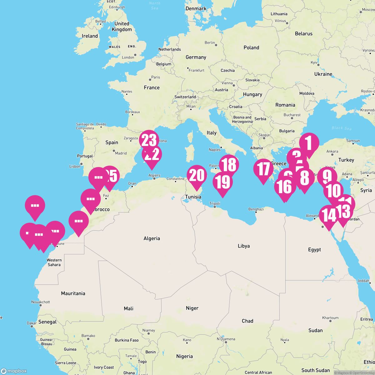 32 Night Ottomans & Idyllic (Istanbul To Santa Cruz De Tenerife)