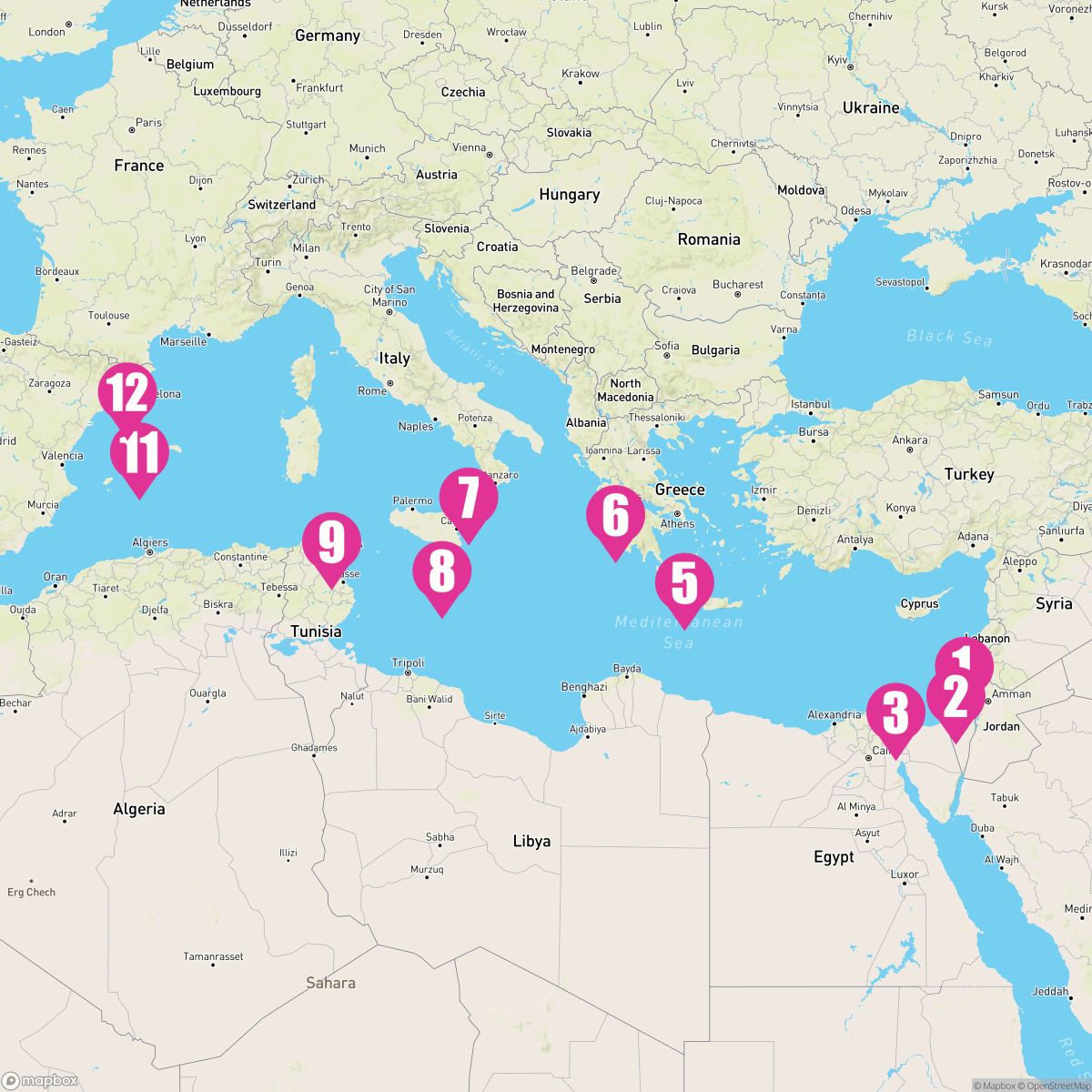 11 Night Mediterranean Vignettes (Jerusalem To Barcelona)