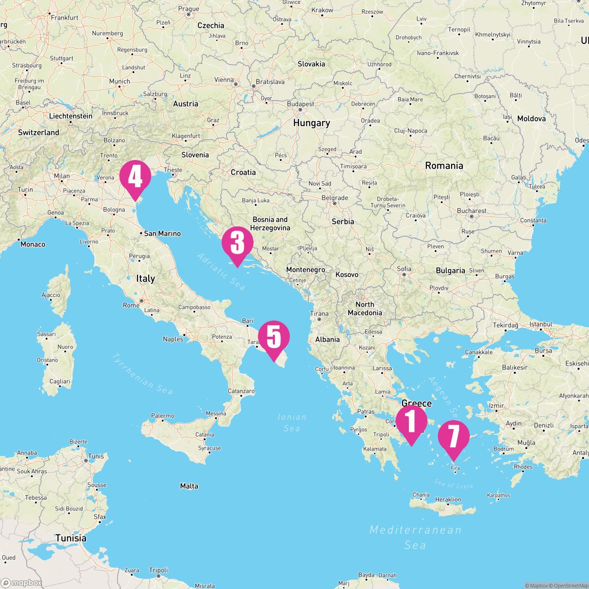 7 Night Eastern Mediterranean (Athens Roundtrip)