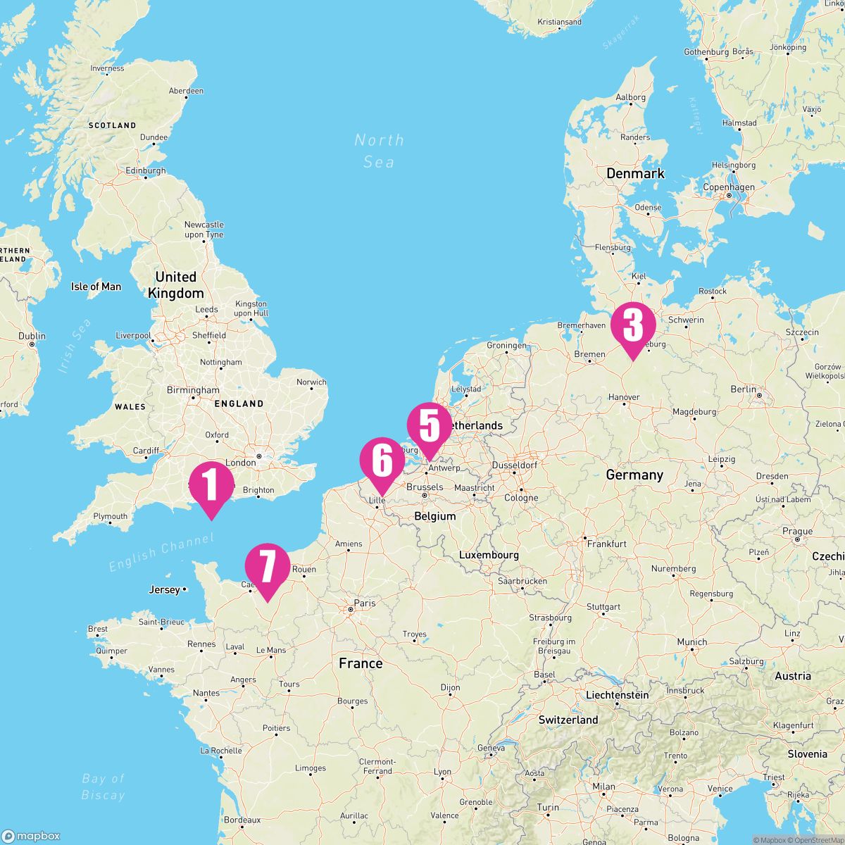 7 Night Northern Europe (Southampton Roundtrip)