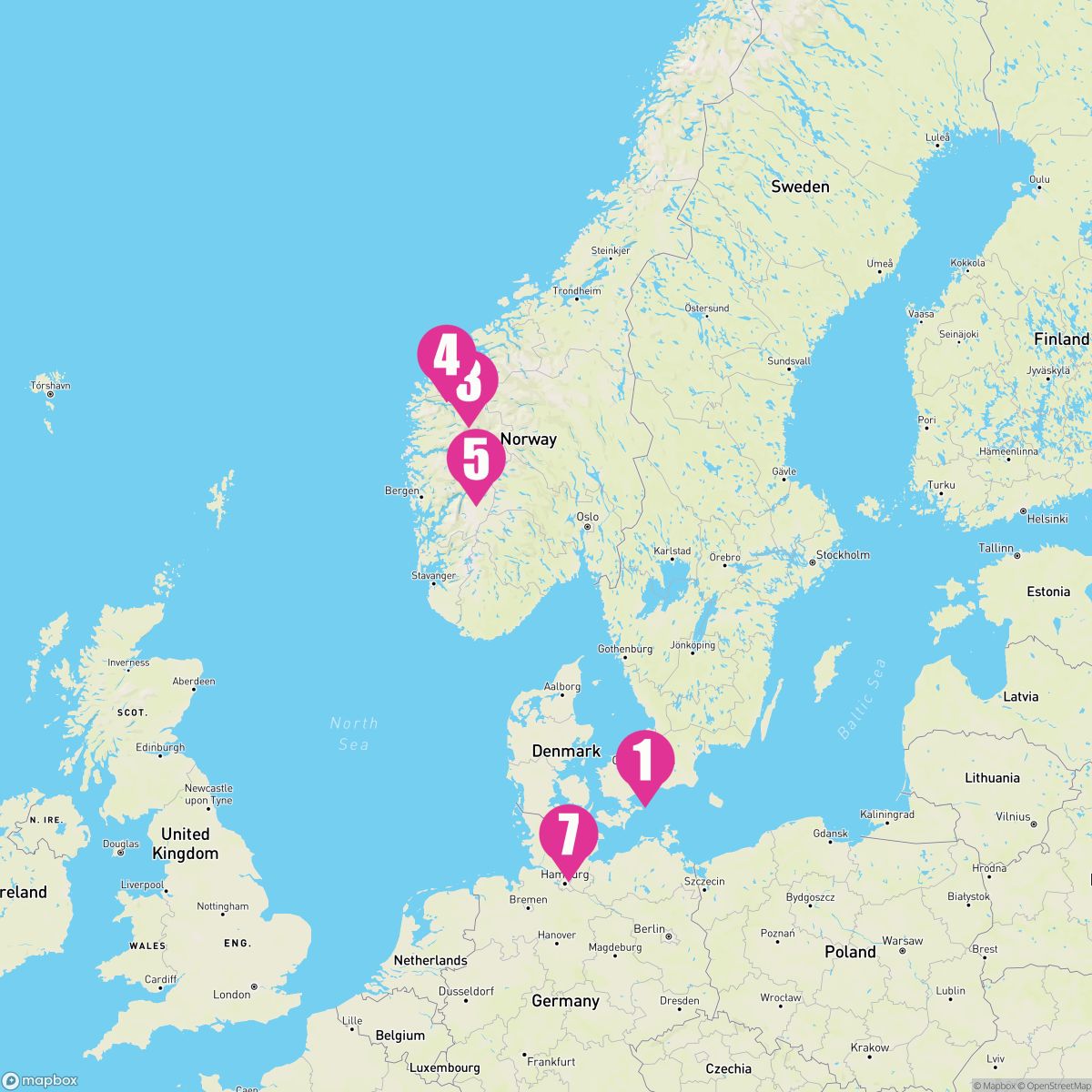 7 Night Northern Europe (Copenhagen Roundtrip)